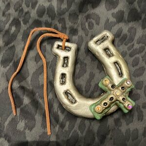 Clay Horseshoe Pendant